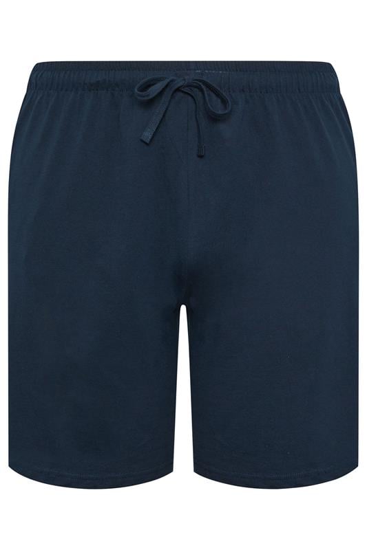 BadRhino Big & Tall Navy Blue Lightweight Lounge Shorts | BadRhino 1