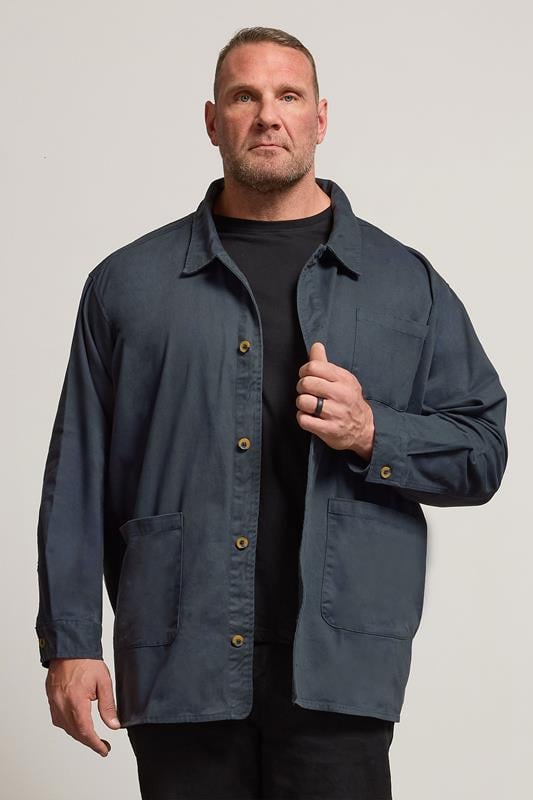 Men's  BadRhino Big & Tall Navy Blue Overshirt