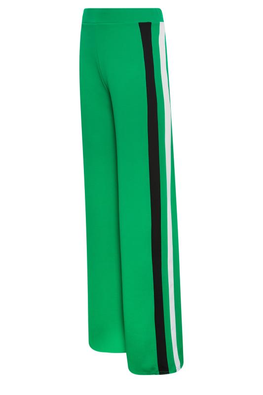 LTS Tall Women's Green Side Stripe Wide Leg Trousers | Long Tall Sally  6