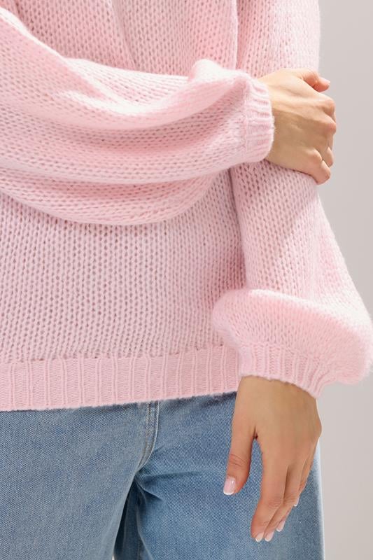 LTS Tall Pink Balloon Sleeve Jumper | Long Tall Sally  4