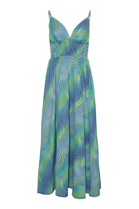 LTS Tall Women's Blue Spot Print Shirred Sundress | Long Tall Sally  6