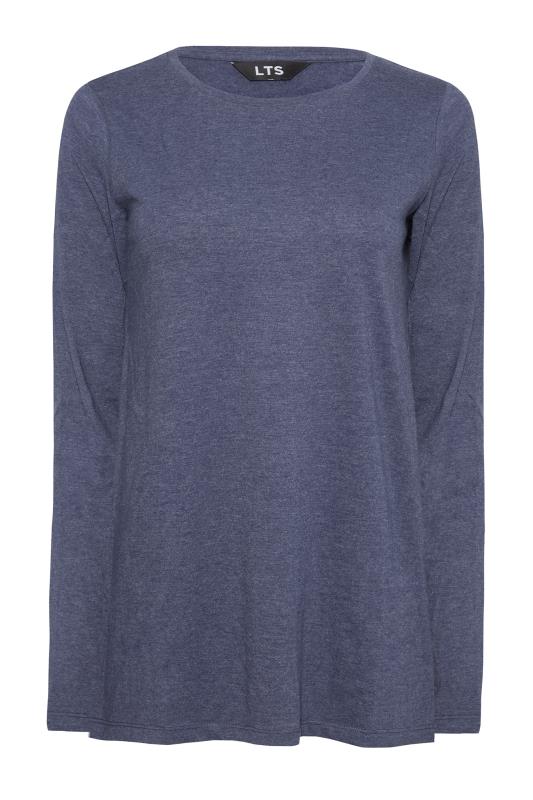 LTS Tall Women's Denim Blue Long Sleeve T-Shirt | Long Tall Sally 6
