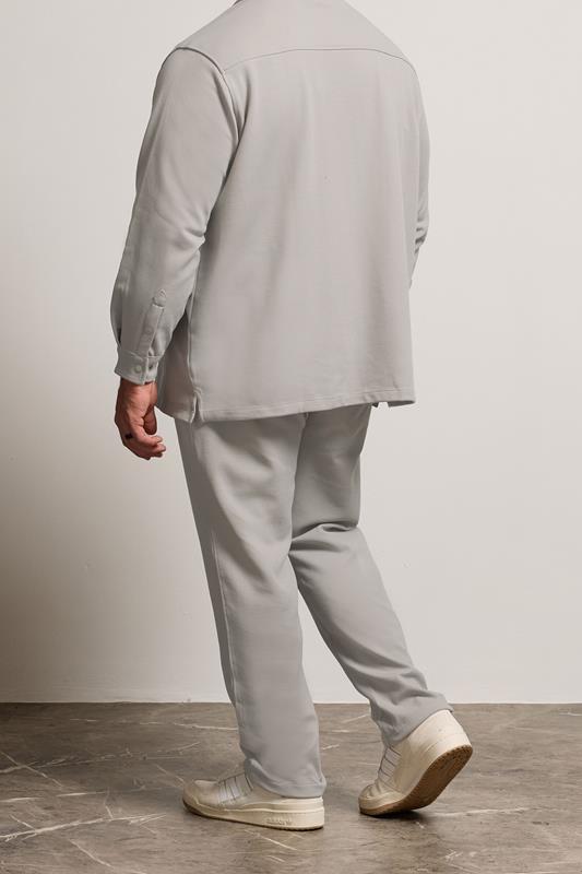 BadRhino Big & Tall Natural Brown Textured Jersey Joggers | BadRhino 3