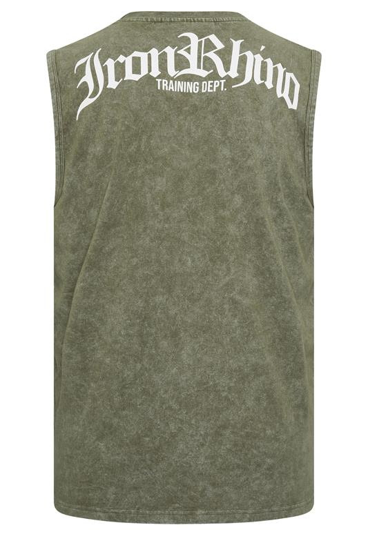 IronRhino Big & Tall Olive Green Old English Vest | BadRhino 7