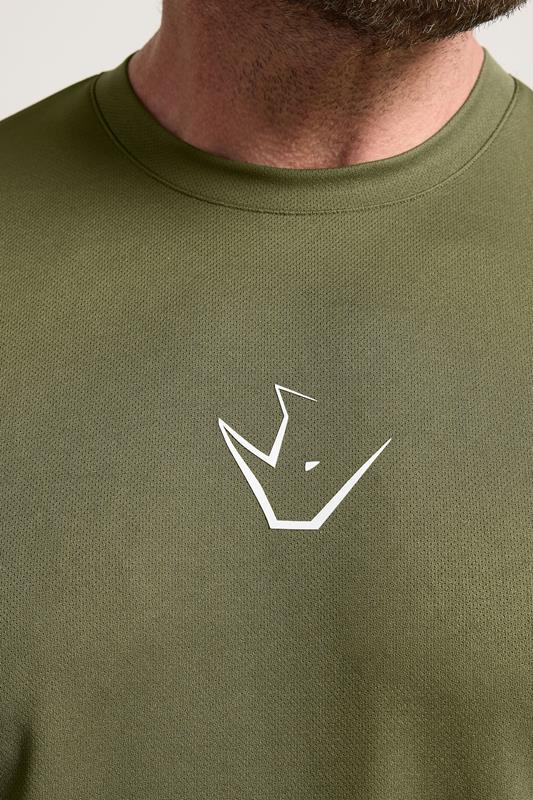 IronRhino Big & Tall Olive Green Performance T-Shirt | BadRhino 4