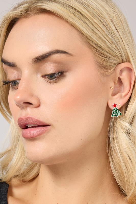 6 PACK Silver Tone Novelty Christmas Earrings Set | Yours Clothing 2