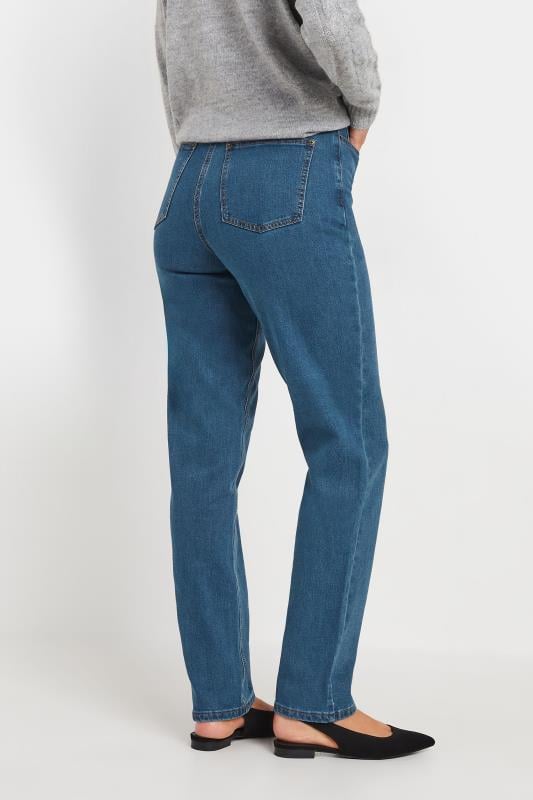 LTS Tall Women's Indigo Blue Washed UNA Mom Jeans | Long Tall Sally 3