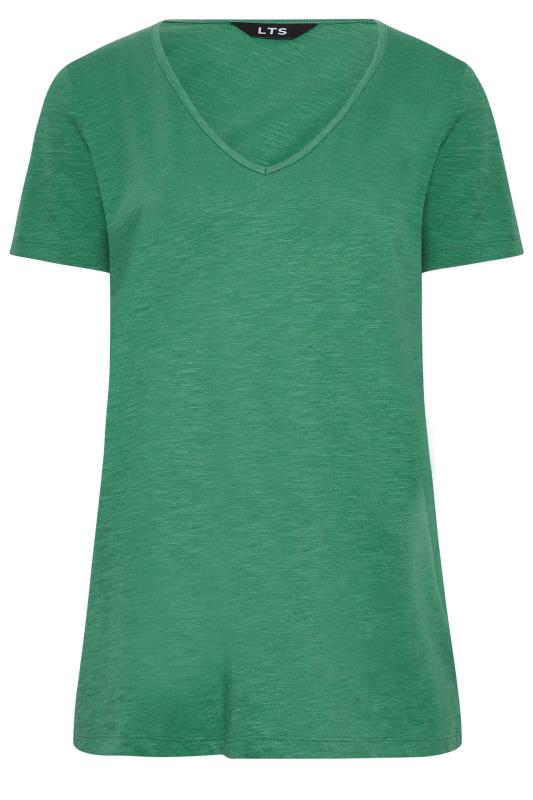 LTS Tall Women's Green Short Sleeve Cotton T-Shirt | Long Tall Sally  5