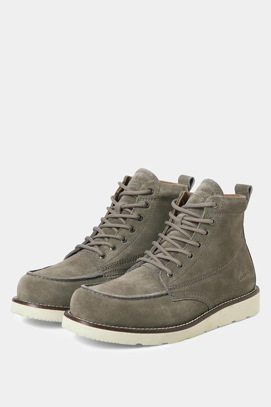 JACK & JONES Big & Tall Grey Suede Toronto Boots