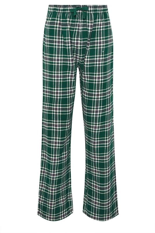 LTS Tall Green Cotton Check Pyjama Bottoms | Long Tall Sally 6
