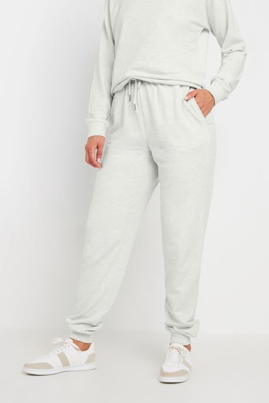 LTS Tall Light Grey Cuffed Drawstring Joggers | Long Tall Sally  2