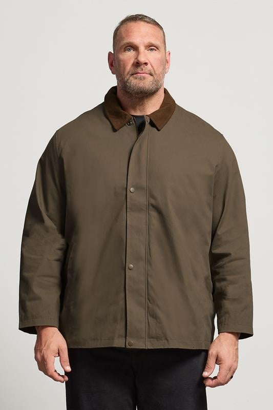 JACK & JONES Big & Tall Brown Grady Worker Jacket