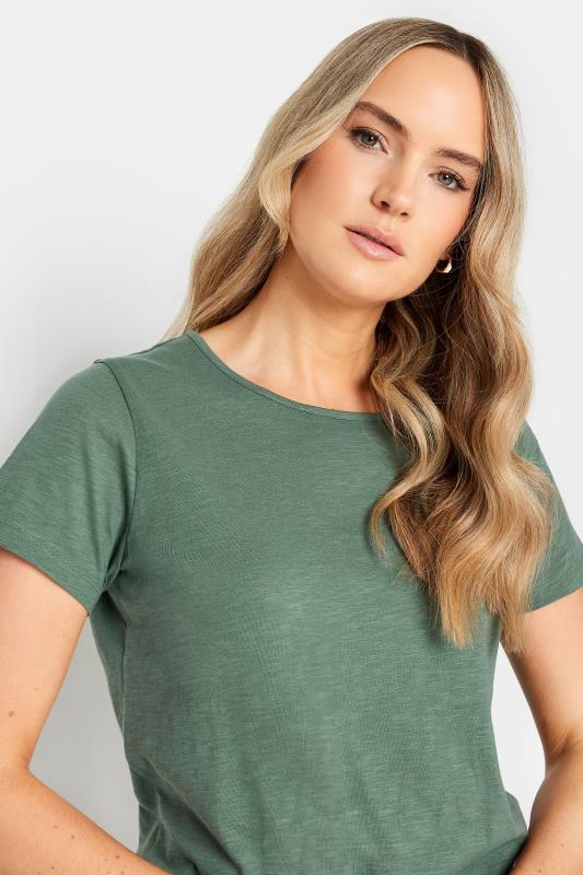 LTS Tall Womens Khaki Green Short Sleeve T-Shirt | Long Tall Sally 4