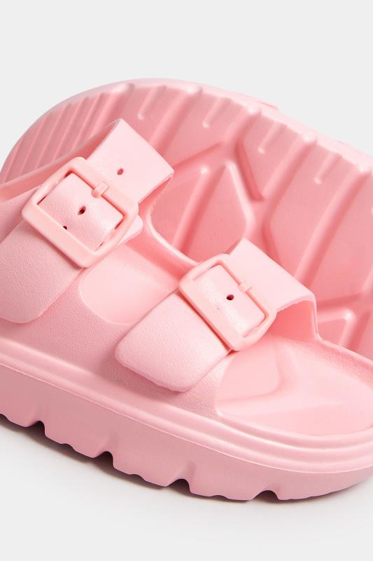 Pink Platform EVA Sandals In Wide E Fit | Yours Clothing 5