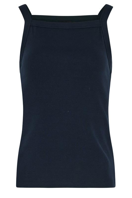 LTS Tall 2 PACK Women's Navy Blue & Brown High Neck Vest Tops | Long Tall Sally 9