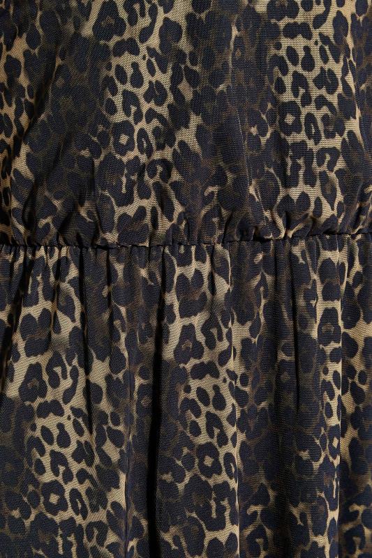 LTS Tall Leopard Print Mesh Midi Dress | Long Tall Sally  5