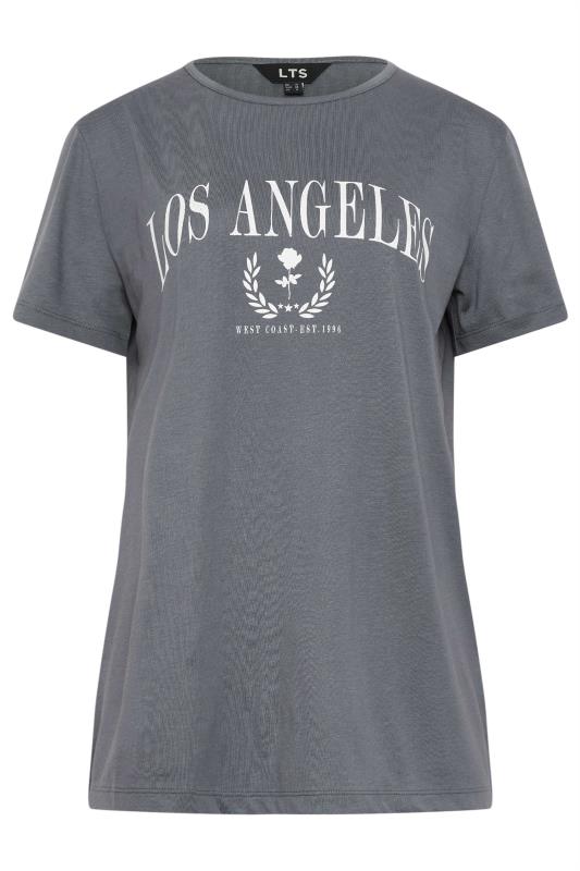LTS Tall Light Grey 'Los Angeles' T-Shirt | Long Tall Sally 5