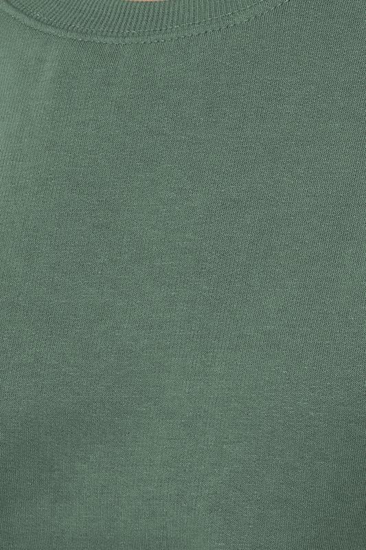 LTS Tall Khaki Green Crew Neck Sweatshirt | Long Tall Sally 4