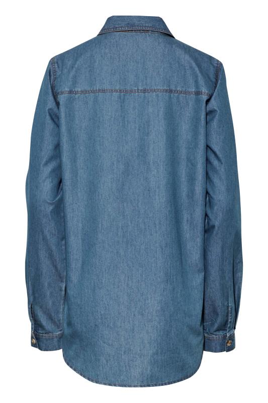 LTS Tall Women's Blue Western Denim Shirt | Long Tall Sally 7