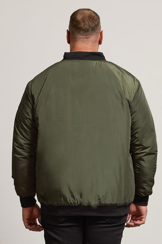 BadRhino Big & Tall Khaki Zip Bomber Jacket | BadRhino  5