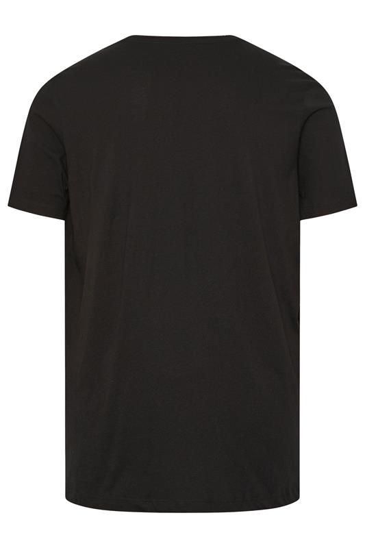 JACK & JONES Big & Tall Black Logo T-Shirt | BadRhino 2