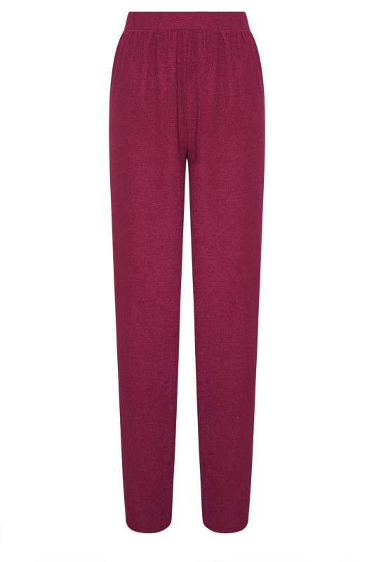Tall  LTS Tall Berry Pink Textured Trousers