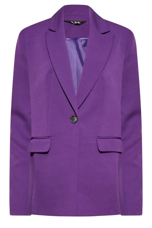 LTS Tall Women's Purple Scuba Crepe Blazer | Long Tall Sally 6