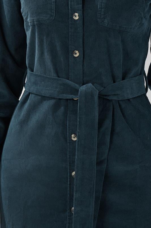 LTS Tall Dark Blue Cord Shirt Dress | Long Tall Sally 4