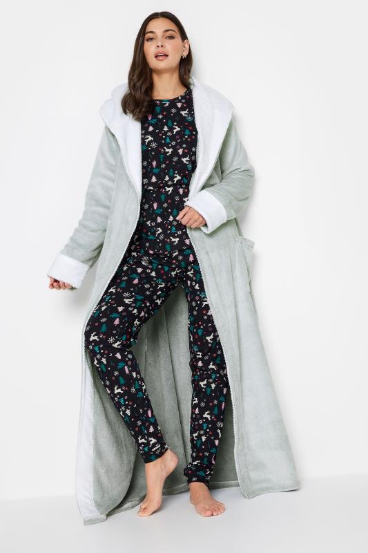 LTS Tall Green Hooded Maxi Dressing Gown | Long Tall Sally 2
