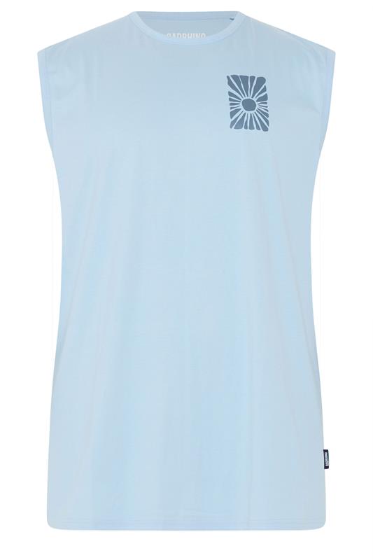 BadRhino Big & Tall Blue Extra Long Sun Tonal Muscle Vest | BadRhino 6