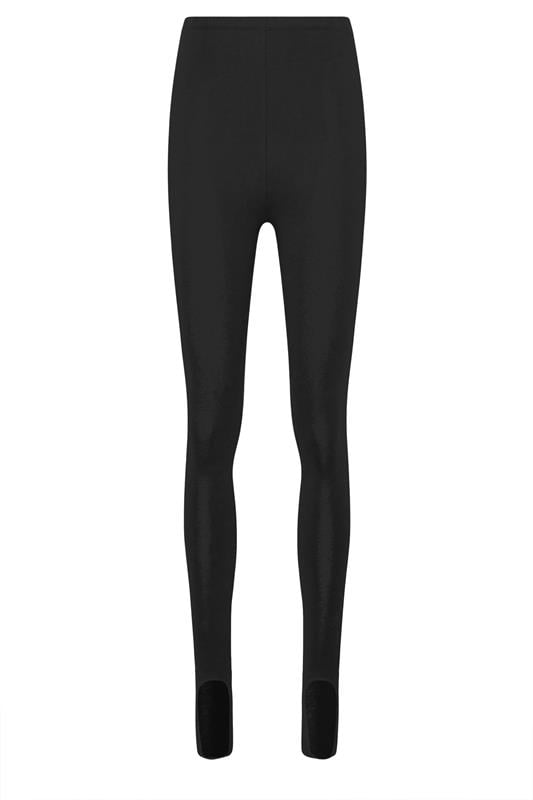 LTS Tall Black Cotton Stirrup Leggings | Long Tall Sally 6