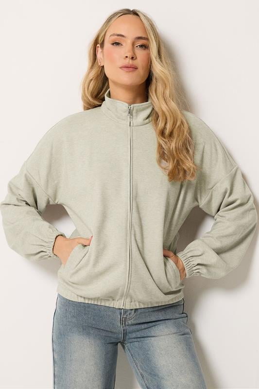 LTS PREMIUM Tall Women's Natural Brown Funnel Neck Jacket | Long Tall Sally 2