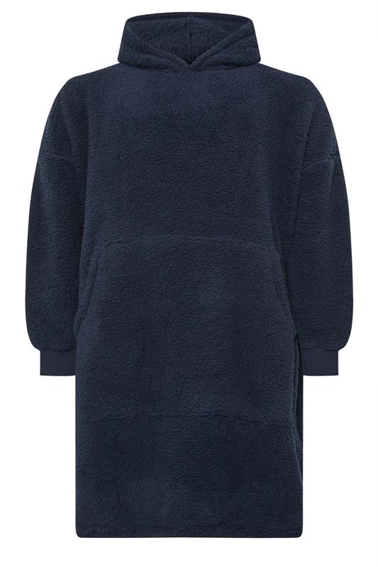 BadRhino Big & Tall Navy Blue Blanket Hoodie | BadRhino 5
