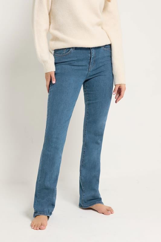 LTS Tall Womens Blue Mid Wash RAE Stretch Bootcut Jeans | Long Tall Sally  2