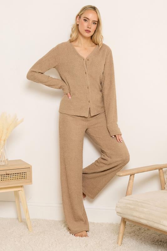 LTS Tall Women's Camel Brown Chenille Cardigan | Long Tall Sally 2