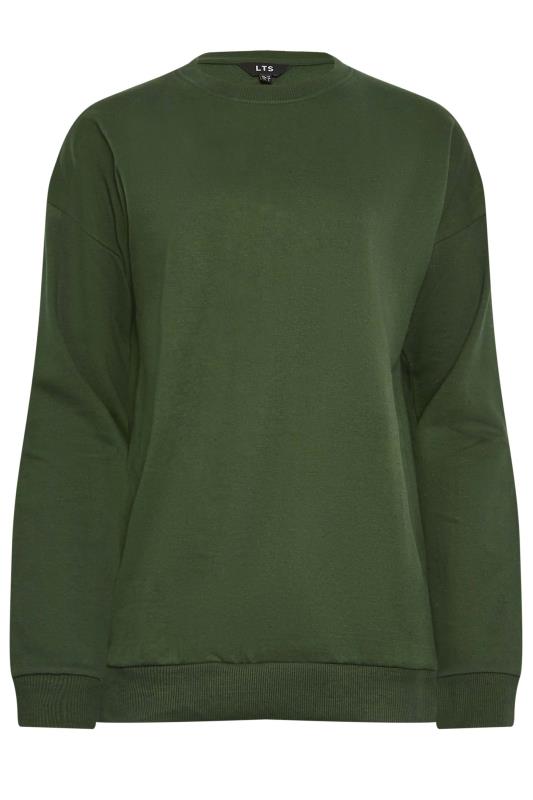 LTS Tall Khaki Green Long Sleeve Sweatshirt | Long Tall Sally  6