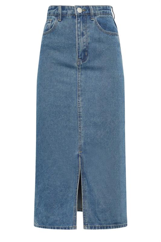 LTS Tall Blue Denim Midi Skirt | Long Tall Sally  4