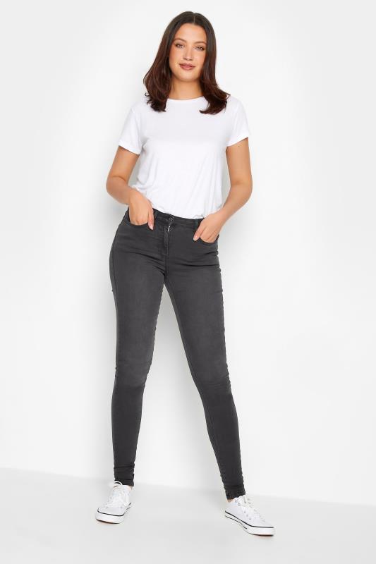 LTS Tall Women's Black Washed AVA Skinny Jeans | Long Tall Sally 3