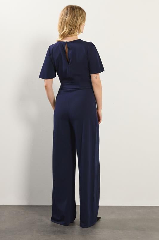 LTS Tall Navy Blue Keyhole Jumpsuit | Long Tall Sally 3