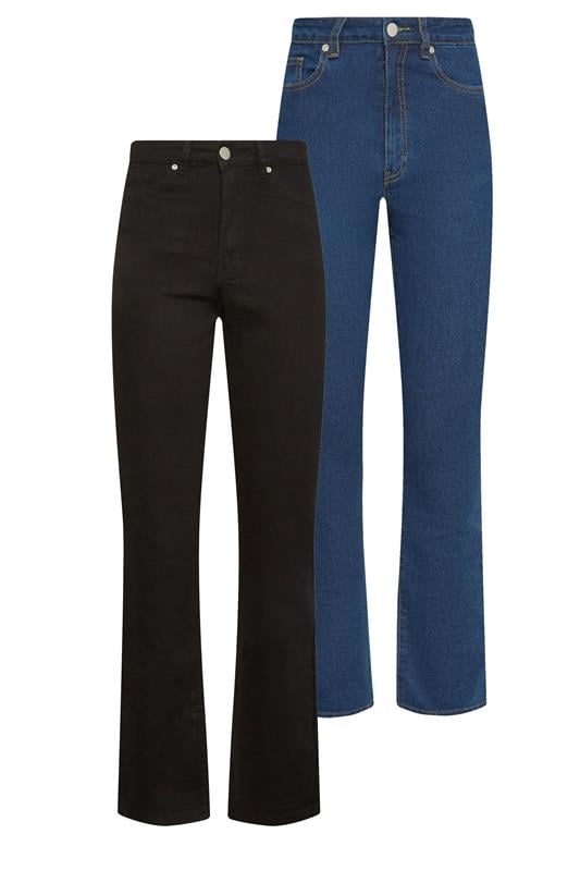  LTS Tall Set Blue & Black Straight Leg Jeans