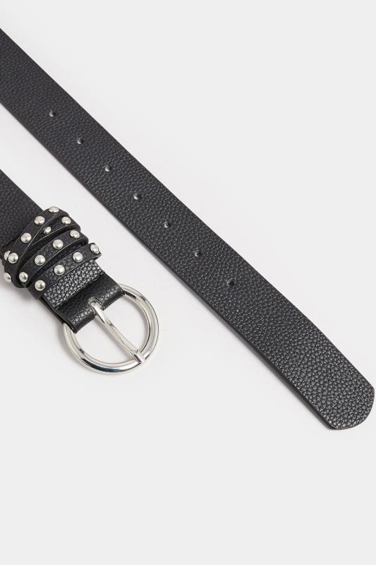 Black Studded Strap Belt | Yours Clothing 4