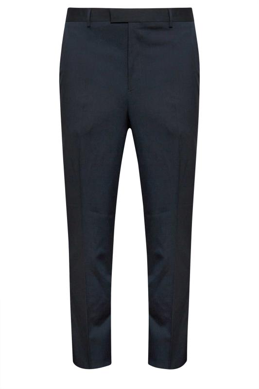 BadRhino Big & Tall Navy Blue Plain Suit Trousers | BadRhino 2