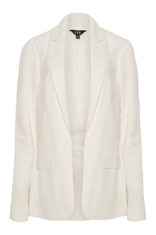 LTS Tall Women's White Linen Look Blazer | Long Tall Sally  5