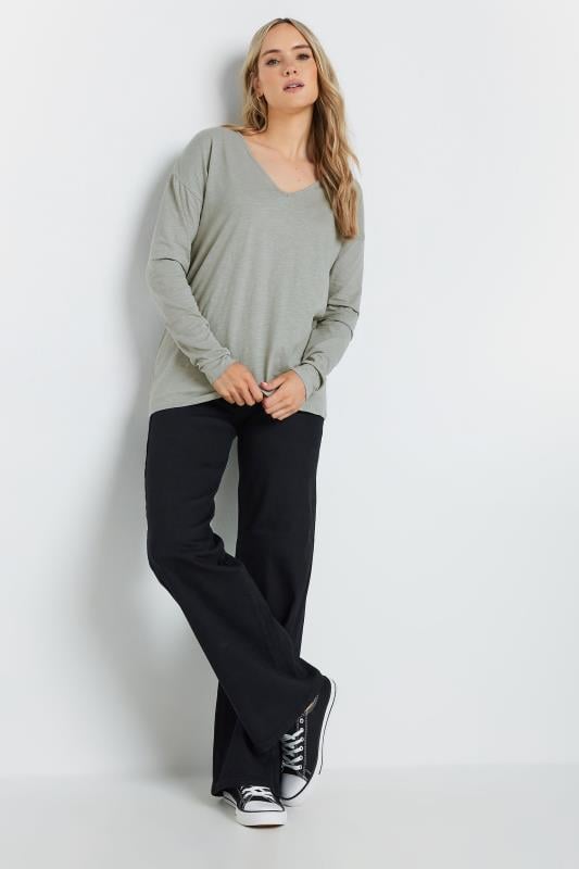 LTS Tall 2 PACK Grey & Brown Long Sleeve T-Shirts | Long Tall Sally 4