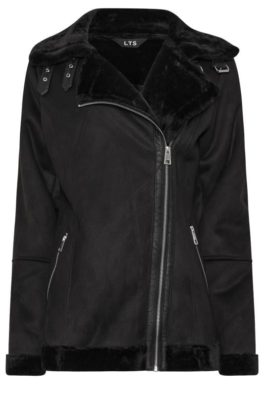 LTS Tall Black Aviator Jacket | Long Tall Sally 6