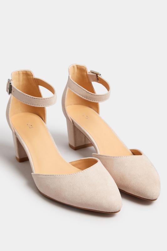 LTS Nude Block Heel Court Shoes In Standard Fit | Long Tall Sally 2