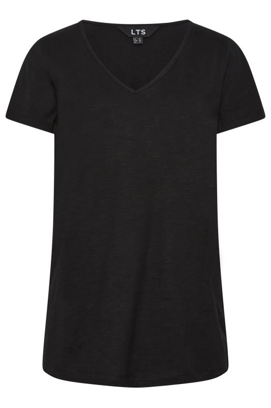LTS Tall Women's Black V-Neck T-Shirt | Long Tall Sally 6