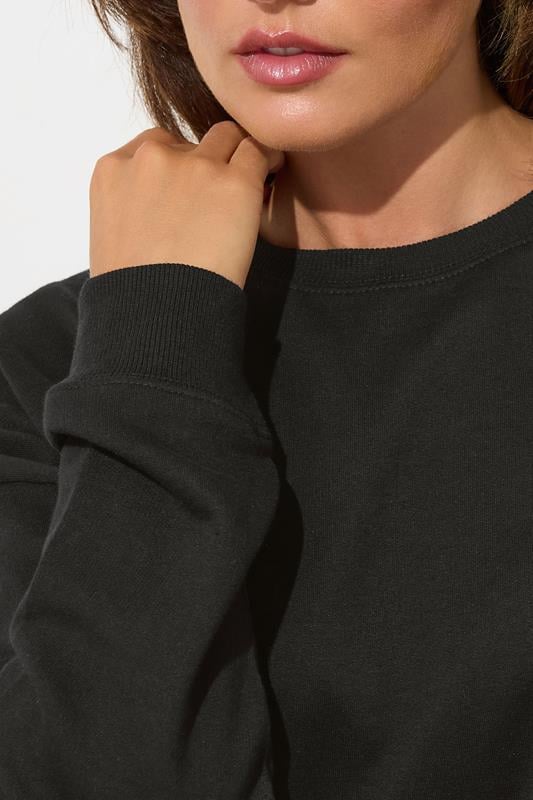LTS Tall Black Long Sleeve Sweatshirt | Long Tall Sally  4