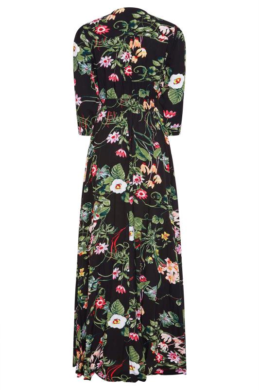Tall Women's Black Tropical Print Maxi Dress | Long Tall Sally  7