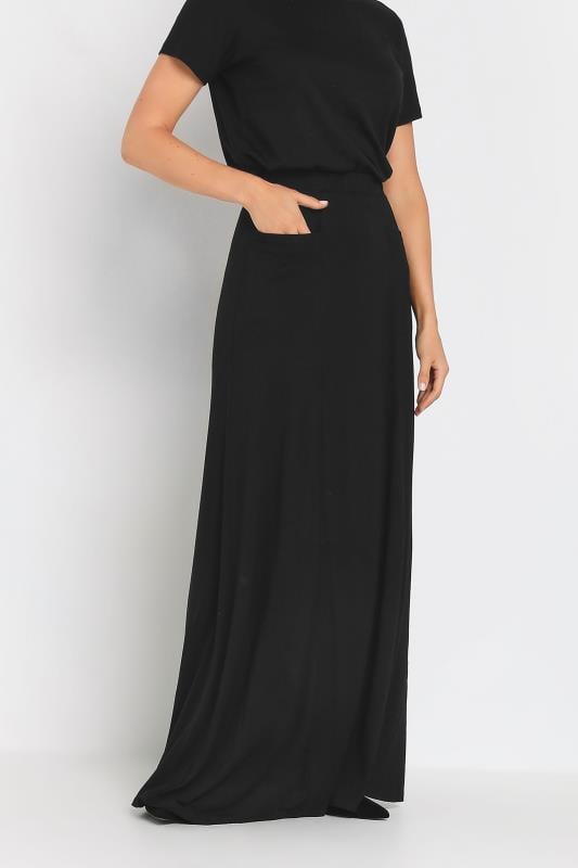 LTS Black Fit & Flare Maxi Skirt | Long Tall Sally 2